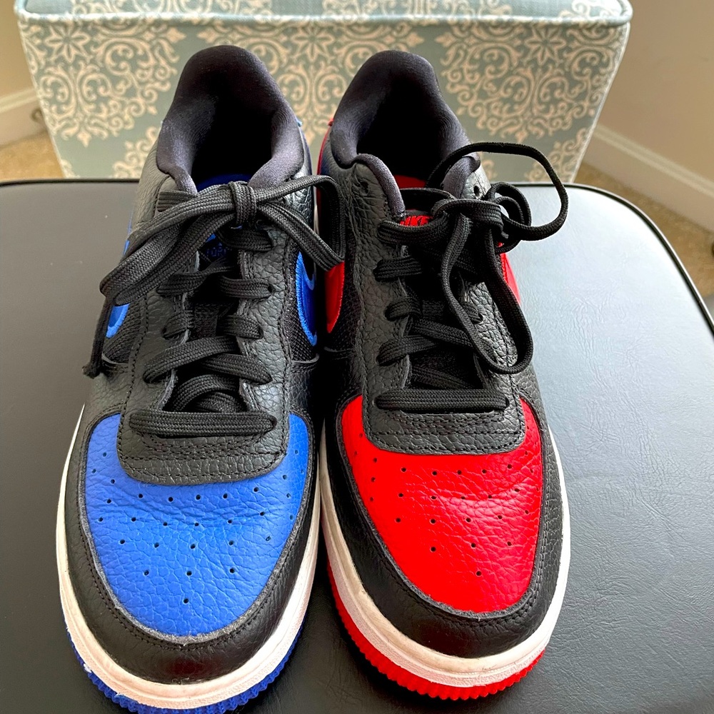 Nike Air Force 1 LV8 GS “ Black Chile Racer Blue” DH0201-001 size 6